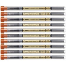 PILOT Ballpoint Pen Refills, Gel Ink, for Timeline Gel, 0.5mm, Black, 10 Pieces,