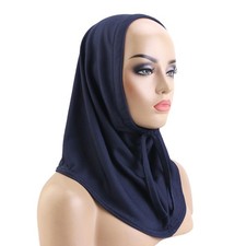 Full Neck Cover Muslim Hijab Undercap Islamic Women Headscarf Casual Headwear