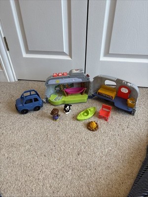 Fisher-Price Little People Light-Up Lerncamper interaktives Fahrzeug Spielset
