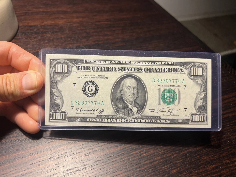 $100 1974 Chicago Federal Reserve Note - Image 2 of 4