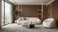 Sofa Garnitur 4-Sitzer Sessel Modern Weiß Bequem Couch Polster