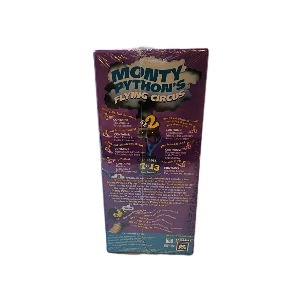 Sealed Monty Python's Flying Circus Set 2 VHS New In Box (3 VHS Tapes) - Image 4 of 4