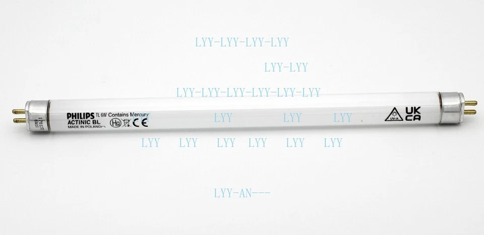 Philips TL 6W ACTINIC BL UVA G4 T5 Lamp Tube 365nm Photocuring light - Image 2 of 3