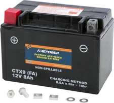 FIRE POWER YTX9-BS Sealed AGM Battery 98-22 SUZUKI DR650SE DR 650SE