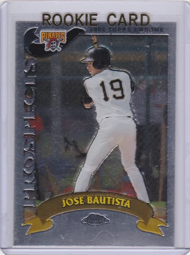 JOSE BAUTISTA ROOKIE CARD 2002 Topps Chrome Prospects Pittsburgh PIRATES MLB RC