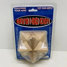 Brain Bender Puzzle Wooden Brain Teaser Travel Kids Adults Educational Gift