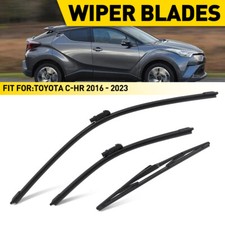 For Toyota C-HR 2016-2023 Car Front Rear Windscreen Wiper Blades Set 24"+16"+14"