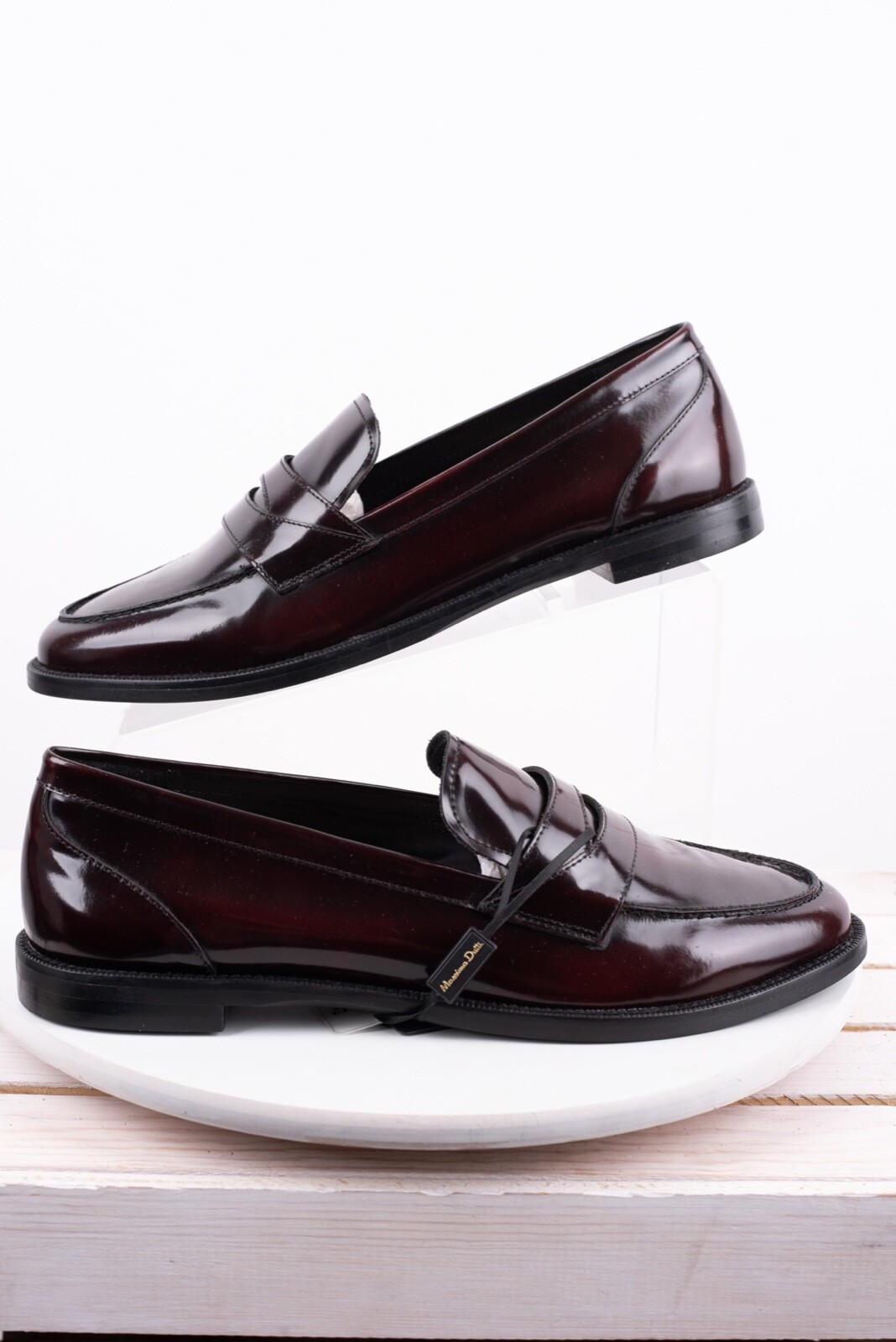 Massimo Dutti Women Penny Loafers Sz 5 