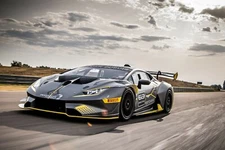 Lamborghini Huracan Poster 2'x3' Italian Supercar Fast Race Sport Track Silver 