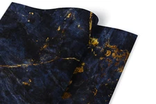 Sticky Back Plastic Self Adhesive Film Wrap Sticker Blue marble 100x50