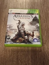 Assassin's Creed III (Microsoft Xbox 360, 2012) Case, Manual & Both Disc