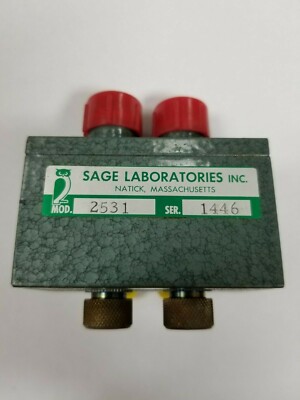 SAGE LABORATORIES RF Microwave Coupler MOD. 2531 Qty 1