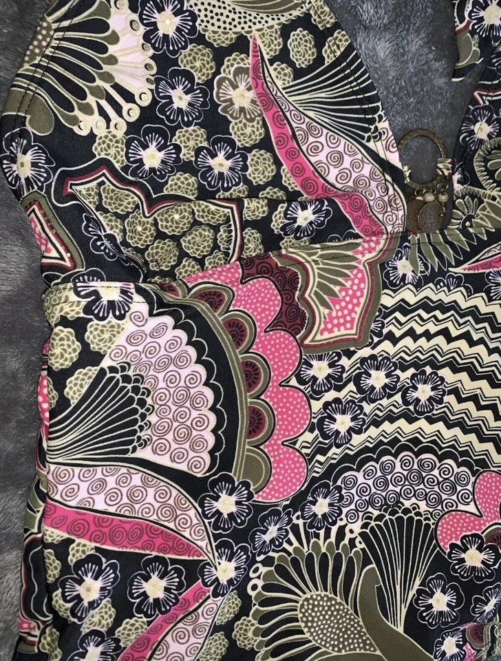 Sun N Sand Size M (8/10) Jrs 1pc Swimsuit Top Multicolored & Multi Pattern  - Image 3 of 3