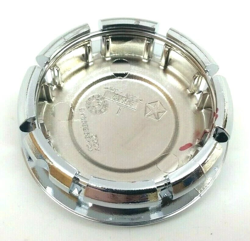 Tapa central de rueda Chrysler 300 Pacifica Town and Country logotipo cromado nuevo OEM Foto 3 de 4