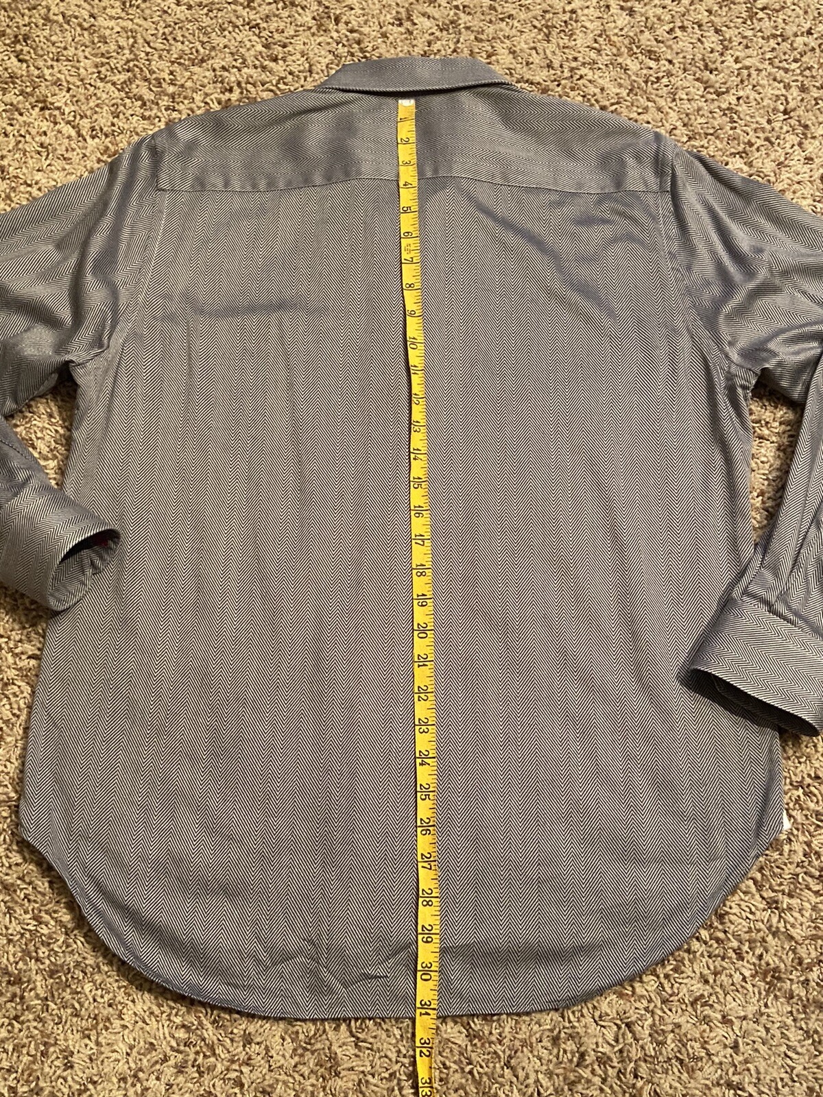 Robert Graham Herringbone Pattern Color Gray Shir… - image 9