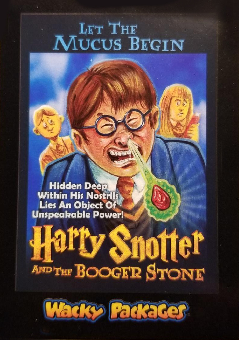 Topps Wacky Packages Go To The Movies Original Art Harry Potter
