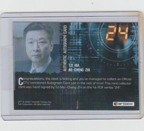 TWENTY FOUR SEASON 4 EXPANSION TZI MA AS CHENG ZHI AUTOGRAPH CARD HTF! - Picture 2 of 2