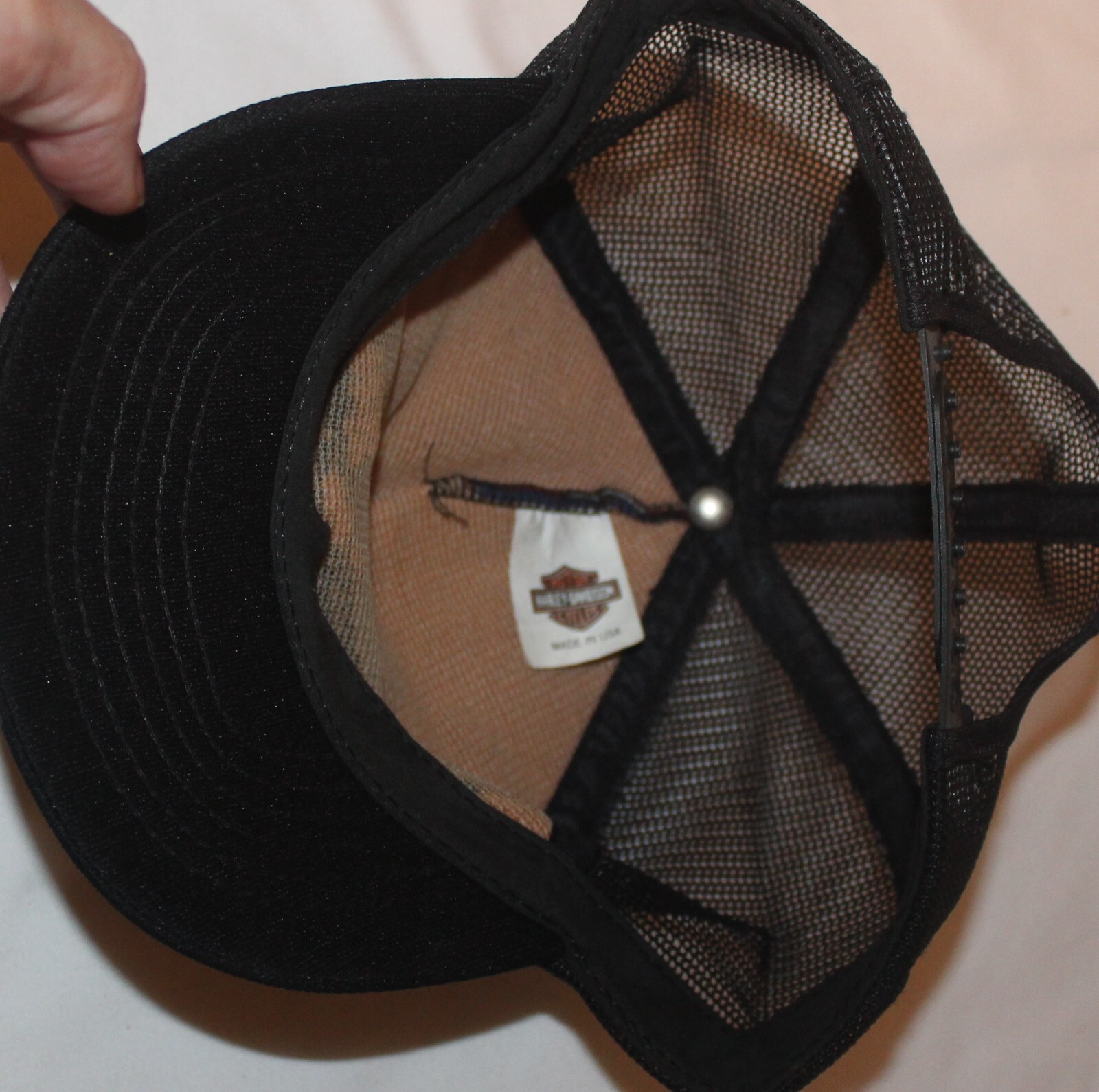 Harley-Davidson Snapback Mesh Trucker Hat - Cappello Regolabile Grigio, Logo Willie G Skull 3D, Rivenditore Wisconsin, Taglia Unica