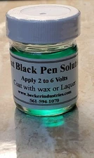 Pen plating Solution for Jewelry,  Flat Black, Industrial GRADE
