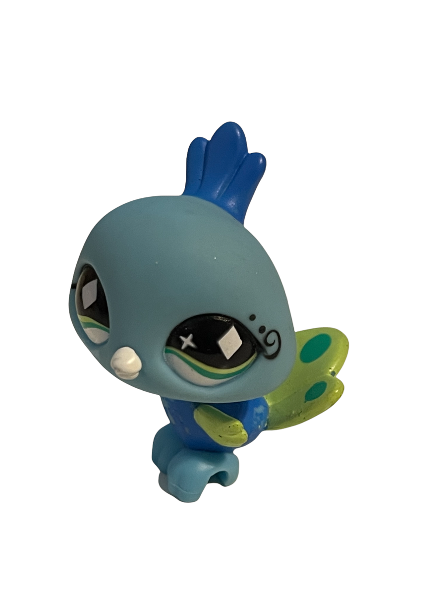 Littlest Pet Shop #463 Blue Green Peacock Bird Authentic LPS | eBay