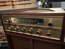 VINTAGE BOGEN RP-60 TUBE RECEIVER W/ CASE & MANUALS FOR PARTS /REPAIR
