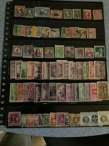 250 used U.S. stamps all different 1800's - 2021. Very Fine. 1 cent to Forever - Afbeelding 1 van 12