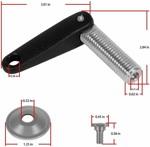 Clamp Screw & Handle For Johnson Evinrude Outboard Replace For 433675 0433675 - Picture 11 of 13