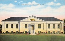 Charlotte NC North Carolina Mint Museum of Art Brass Eagle Vtg Postcard W9