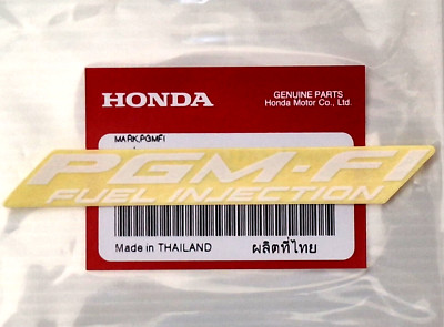 ORIGINAL Honda PGM FI FUEL INJECTION-11cm-Aufkleber-WEISS/TRANSPARENT-110mm