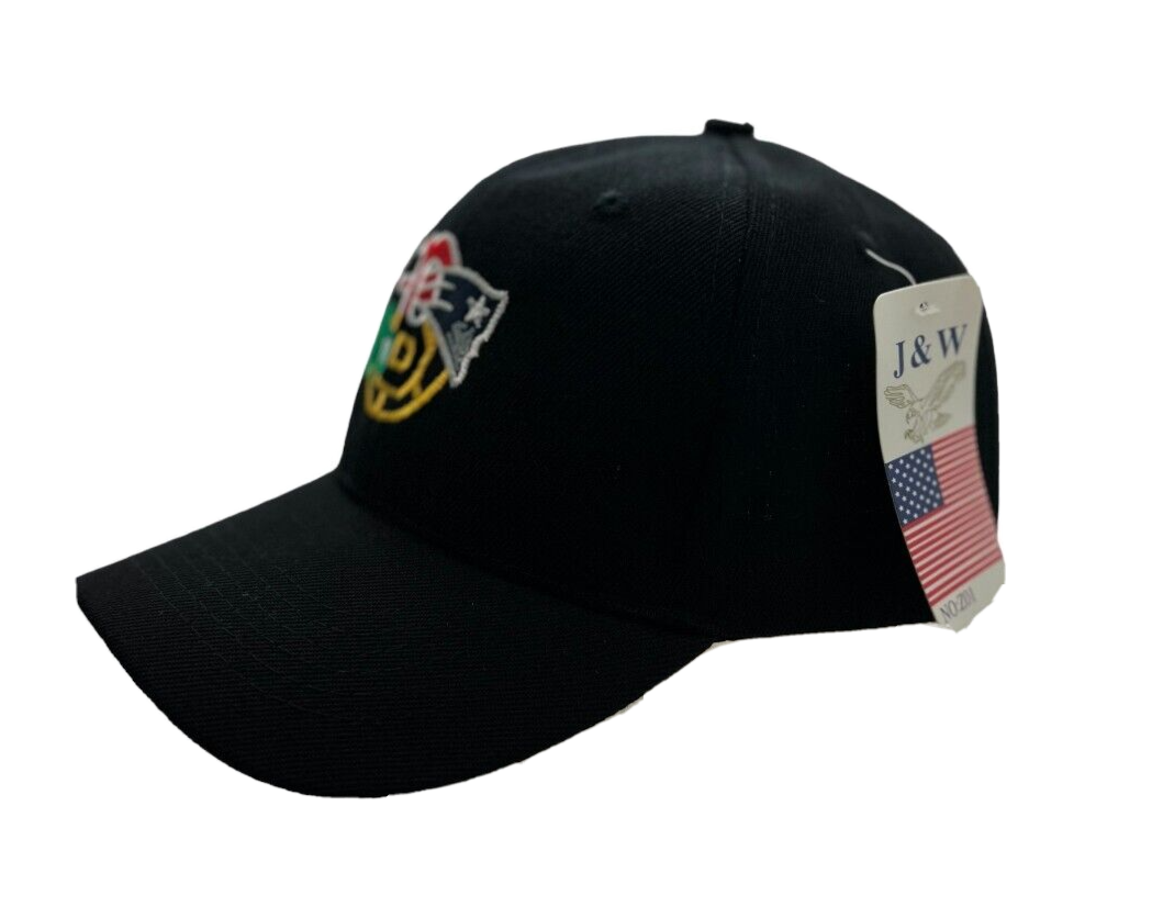 Boston 4 Team Logo BASEBALL CAP hat New England Patriots Red Sox Bruins Celtics eBay