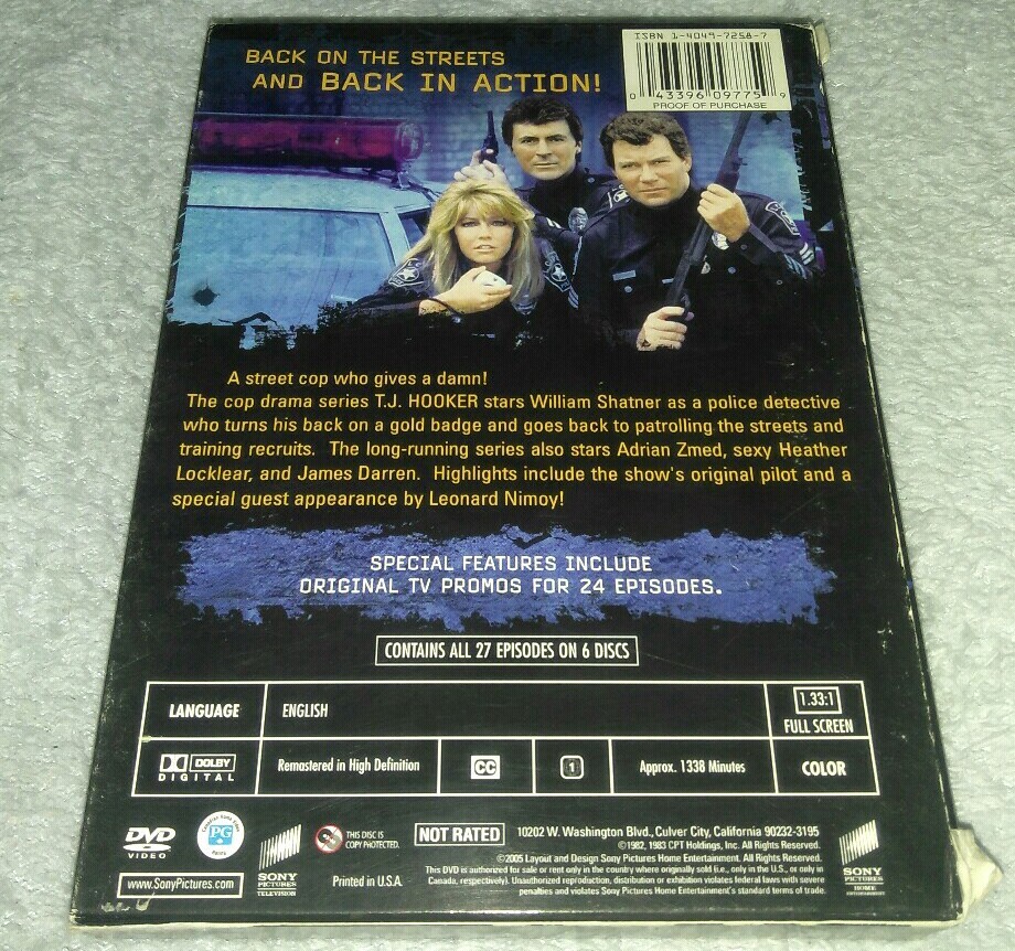 (未使用･未開封品)Tj Hooker: Complete First &amp; Second Seasons [DVD] Amazon.com: TJ Hooker - The Complete 1st and 2nd Seasons