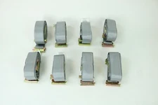 2" x 16' Grey Interior Van Strap Cam Buckle Assembly with E-Track Fitting (8 Pac