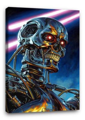 Terminator 2 Endoskeleton Canvas Wall Art Poster Photo Pic Print 30x20 Canvas Ebay