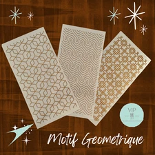 Motif Geometrique | Mini Decor Transfers  | Redesign with Prima VIP Gold MCM