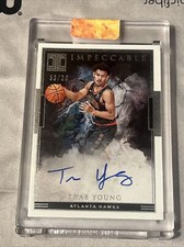 2018 Impeccable Trae Young  Auto / 99 ON CARD Rc Rookie