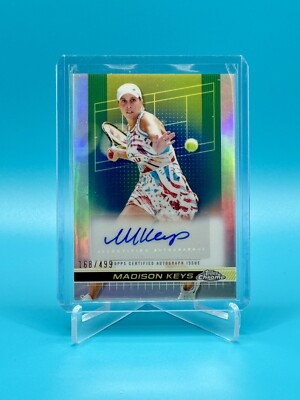 MADISON KEYS 2024 Topps Chrome Tennis REFRACTOR AUTO /499 #TCA-MKS SP