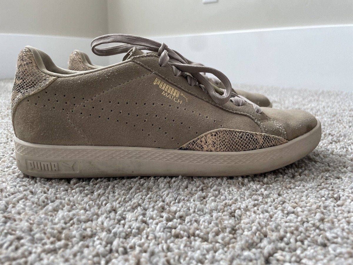 Puma Match Taupe/Snake Accent Sneakers Women's Size 7 FREE PRIORITY US SHIPPING View 5