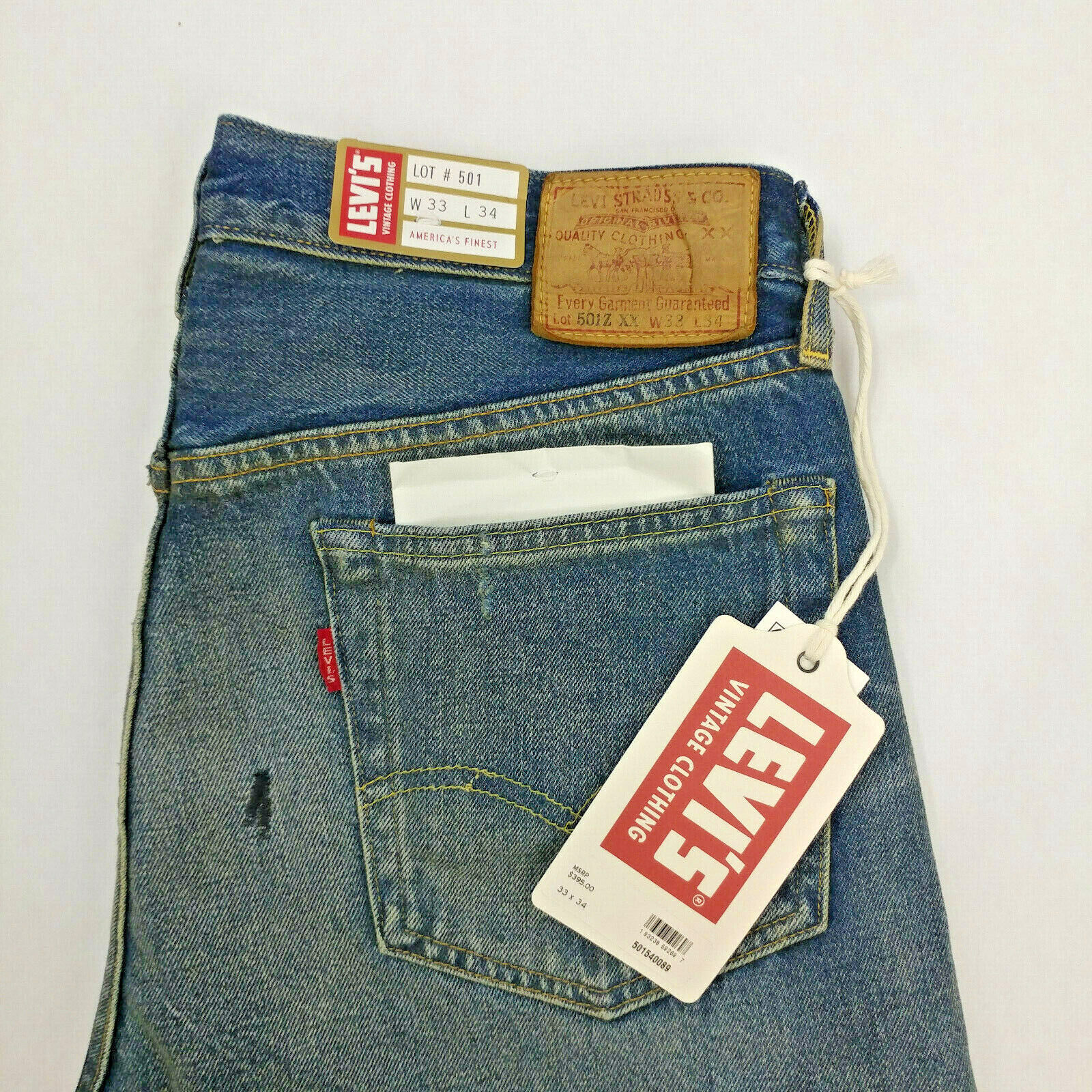 $395 Levi's Vintage Clothing LVC 1954 501Z Selvedge Jeans