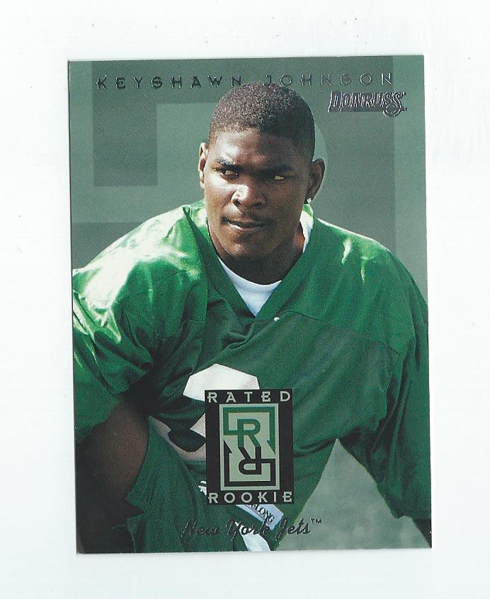 1996 Donruss Rated Rookies #1 Keyshawn Johnson Jets