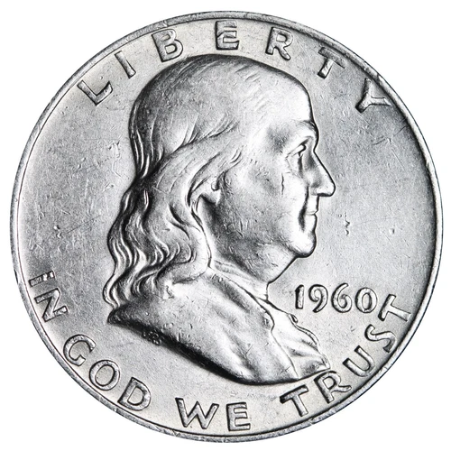 1960-D Franklin SILVER Half Dollar Brilliant XF/AU Complete Your Album!