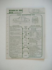 Revue technique Ford CORTINA