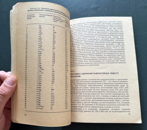 1979 Sostanze radioattive umane nucleare atomico sovietico manuale russo raro - Foto 9 di 17
