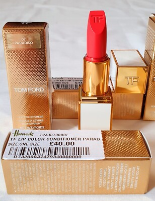 Neu TF # 07 Tom Ford Paradiso Lip Color Sheer Lippenstift 3g Neu in OVP