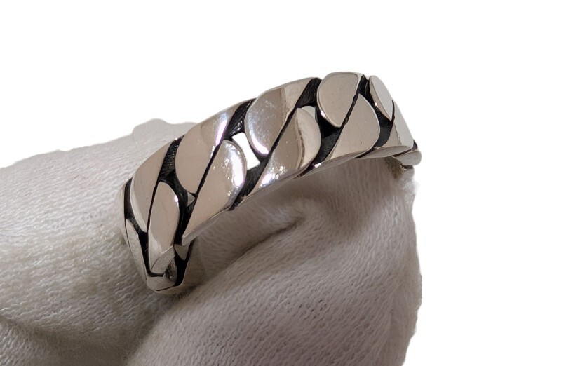 Authentic Gucci SV925 Ring Interlocking G Ring Ag… - image 5