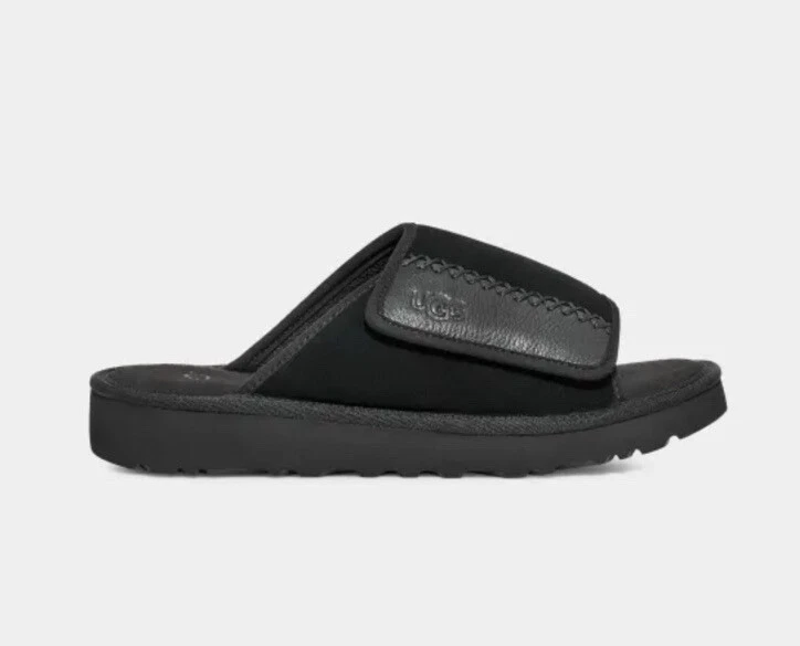 BINB UGG Sandali Uomo Goldenco Slide Pantofole Neri 10
