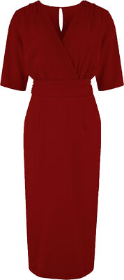RocknRomance «EVELYN V-NECK» Vintage PENCIL DRESS Bleistiftkleid Rockabilly
