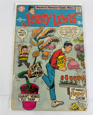 THE ADVENTURES OF JERRY LEWIS #114 SOLID GRADE CLASSIC VENUS FLYTRAP COVER 