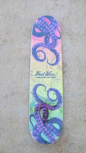 Food Wars Skateboard Deck -Flavors of the Deep -Shokugeki No Soma *NEW**SEALED* - Picture 2 of 3