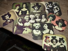 Vintage Style Creepy Ladies Tags Junk Journals Scrapbook USA Seller
