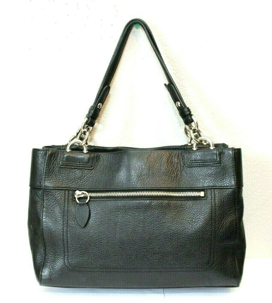 Coach Black Leather Shoulder Handbag #16531 | eBay